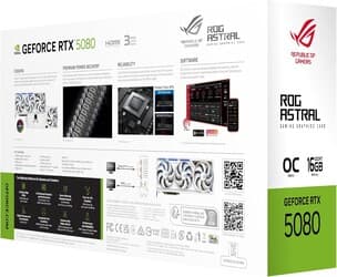 ASUS Видеокарта ASUS GeForce RTX 5080 ROG Astral WHITE OC Edition [ROG-ASTRAL-RTX5080-O16G-WHITE], фото 25