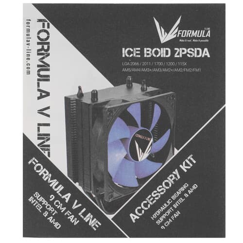 Formula Кулер для процессора Formula ICE BOID 2PSDA Black [ICE BOID 2PSDA] черный, фото 9