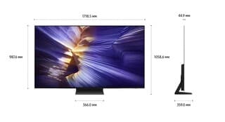 Samsung 77" (195 см) Телевизор Samsung QE77S90FAEXRU черный, фото 9
