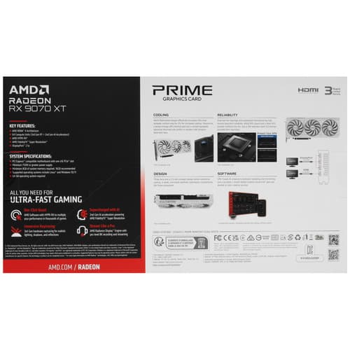 Видеокарта ASUS AMD Radeon 9070 XT PRIME White OC Edition [PRIME-RX9070XT-O16G-WHITE] thumb 9