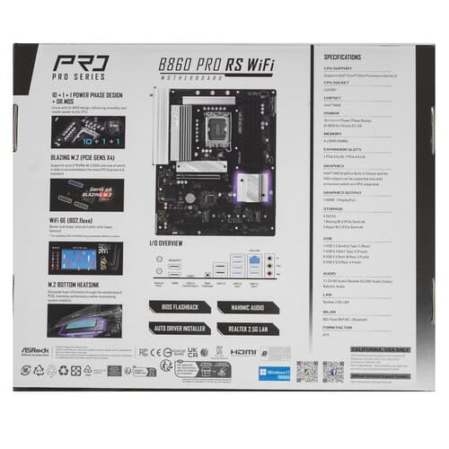 Материнская плата ASRock B860 Pro RS WiFi thumb 8
