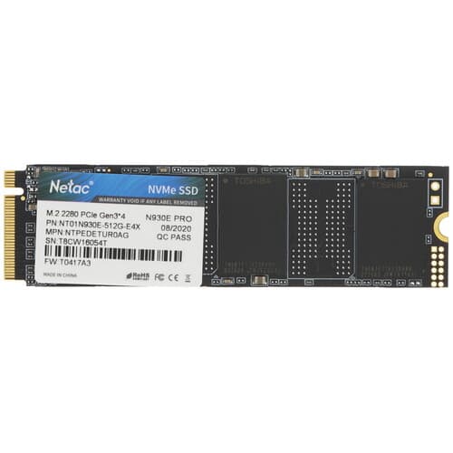 512 ГБ M.2 NVMe накопитель Netac N930E Pro [NT01N930E-512G-E4X] thumb 1