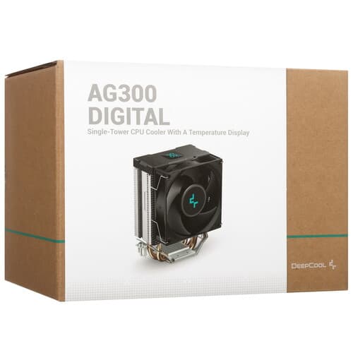 DEEPCOOL Кулер для процессора DEEPCOOL AG300 DIGITAL [R-AG300-BKNDMN-G-2] черный, фото 11