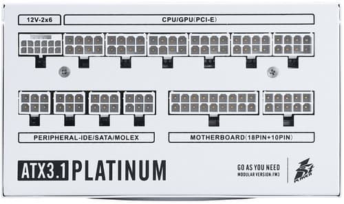 Блок питания 1STPLAYER NGDP PLATINUM [HA-1300BA3-WH] белый thumb 3