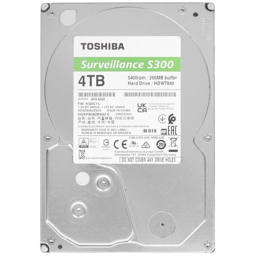 Toshiba 4 ТБ Жесткий диск Toshiba S300 Surveillance [HDWT840UZSVA]