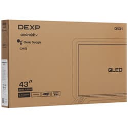 DEXP 43" (108 см) Телевизор DEXP Q431 серый, фото 11