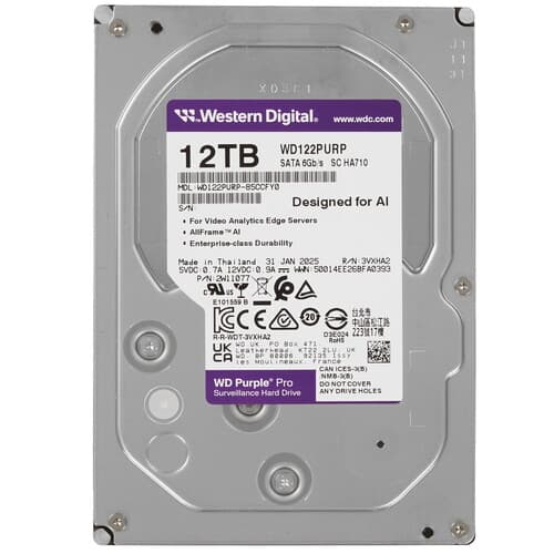Western Digital 12 ТБ Жесткий диск WD Purple Pro [WD122PURP]