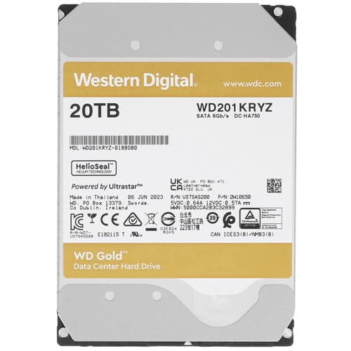 20 ТБ Жесткий диск WD Gold [WD201KRYZ] thumb 1