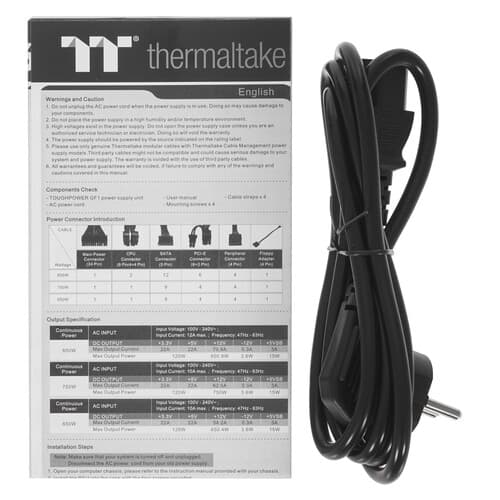 Блок питания Thermaltake Toughpower GF1 650W [PS-TPD-0650FNFAGE-1] черный thumb 6