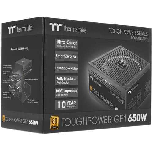 Блок питания Thermaltake Toughpower GF1 650W [PS-TPD-0650FNFAGE-1] черный thumb 8