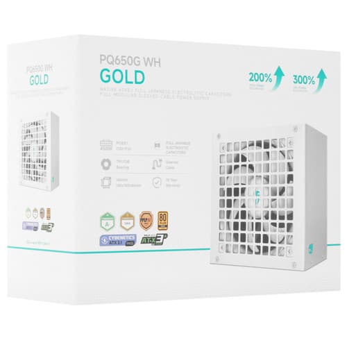 Блок питания DEEPCOOL GamerStorm PQ650G WH [R-PQ650G-FD0W-WGEU-V1] белый thumb 8