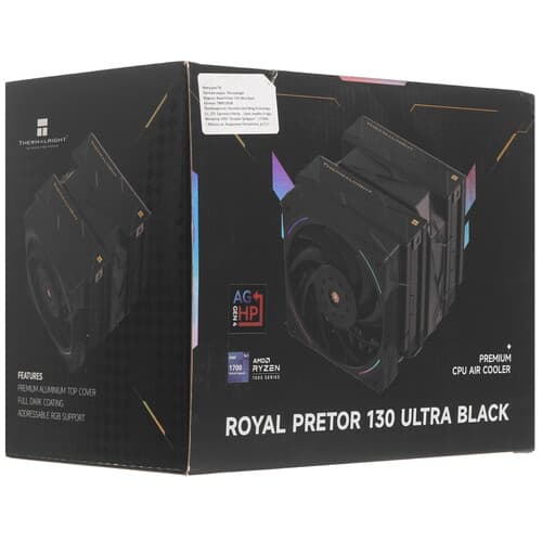 Thermalright Кулер для процессора Thermalright Royal Pretor 130 Ultra BLACK  черный, фото 11