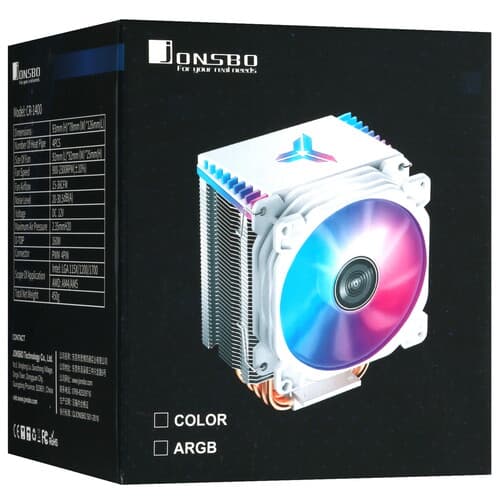 JONSBO Кулер для процессора JONSBO CR-1400 ARGB [CR-1400 ARGB(Black)] черный, фото 11
