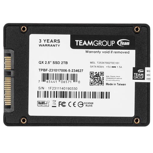 2000 ГБ 2.5" SATA накопитель TEAMGROUP QX [T253X7002T0C101] thumb 2