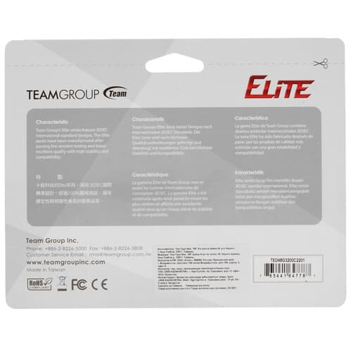 Team Group Оперативная память TeamGroup T-Force Elite [TED48G3200C2201] 8 ГБ, фото 2