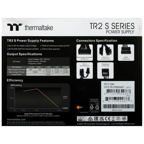 Блок питания Thermaltake TR2 S 750W [PS-TRS-0750NNSAWE-2] черный thumb 7