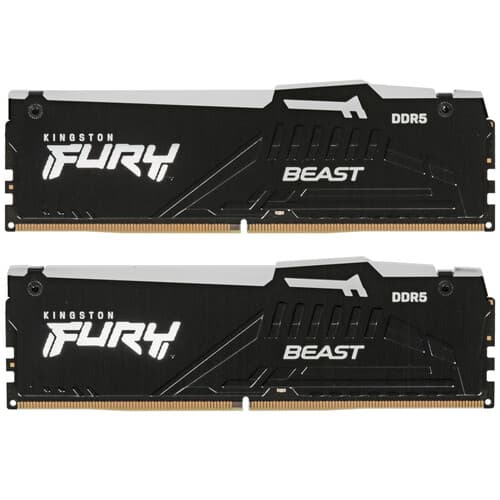 Kingston FURY Оперативная память Kingston FURY Beast Black RGB [KF568C34BBEAK2-32] 32 ГБ, фото 2
