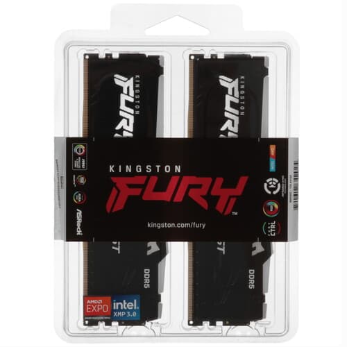 Kingston FURY Оперативная память Kingston FURY Beast Black RGB [KF568C34BBEAK2-32] 32 ГБ, фото 5