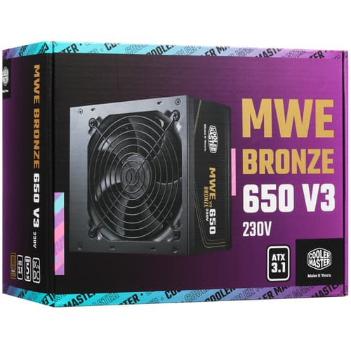Блок питания Cooler Master MWE Bronze 650 V3 230V [MPE-6501-ACABW-3BEU] черный thumb 8