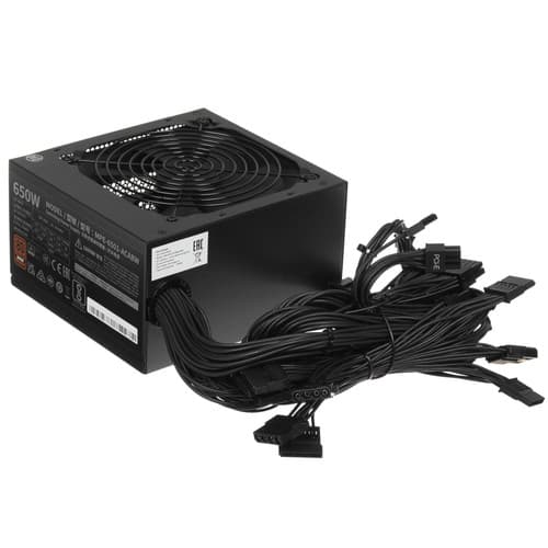 Блок питания Cooler Master MWE Bronze 650 V3 230V [MPE-6501-ACABW-3BEU] черный thumb 1