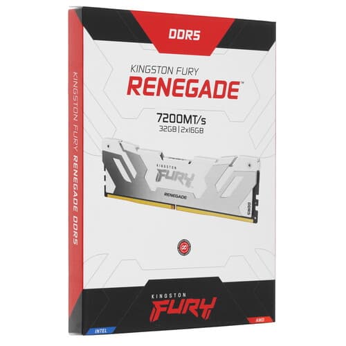 Kingston FURY Оперативная память Kingston Fury Renegade White [KF572C38RWK2-32] 32 ГБ, фото 5