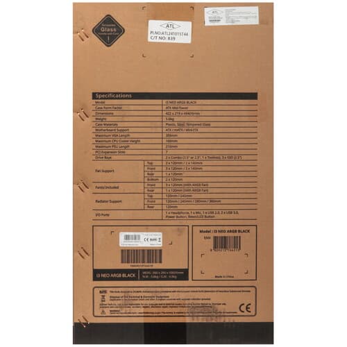 Корпус ZALMAN i3 NEO ARGB [I3 NEO ARGB Black] черный thumb 16