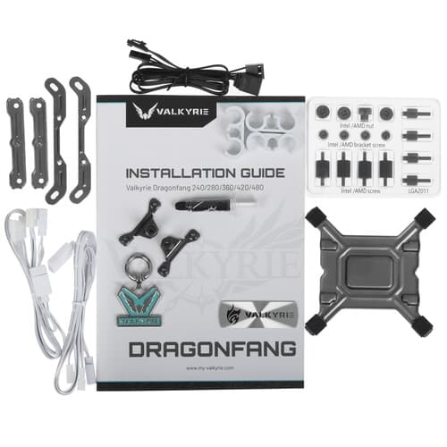 Система охлаждения Valkyrie Dragonfang 360  белая thumb 11
