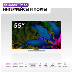 Haier 55" (139 см) Телевизор Haier 55 Smart TV S6 серый, фото 16