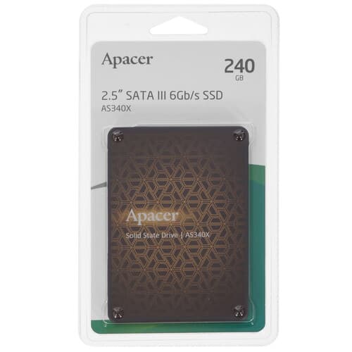 Apacer 240 ГБ 2.5" SATA накопитель Apacer AS340X [AP240GAS340XC-1]