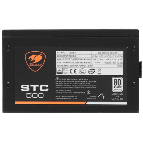 Блок питания Cougar STC500 500W [CGR SC-500] черный thumb 4