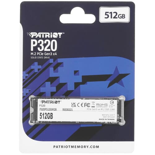 512 ГБ M.2 NVMe накопитель Patriot P320 [P320P512GM28] thumb 1