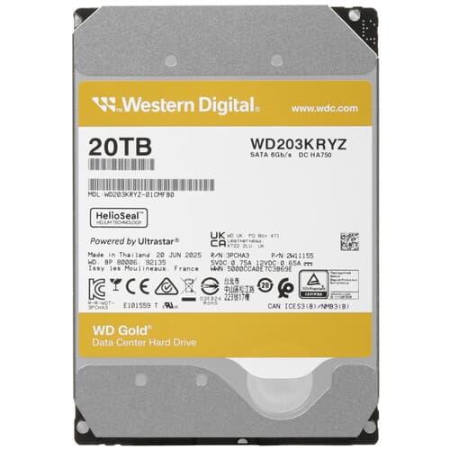 20 ТБ Жесткий диск WD Gold [WD203KRYZ] thumb 1