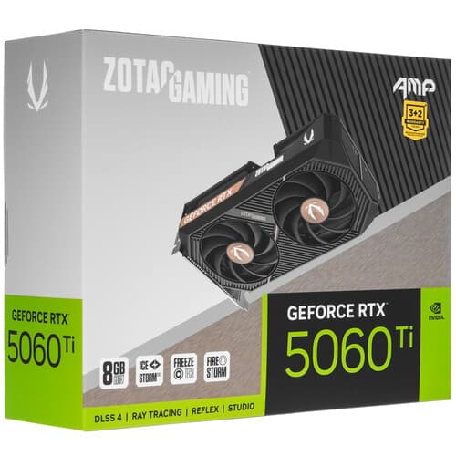 Zotac Видеокарта Zotac GeForce RTX 5060 Ti GAMING AMP [ZT-B50610F-10M], фото 10