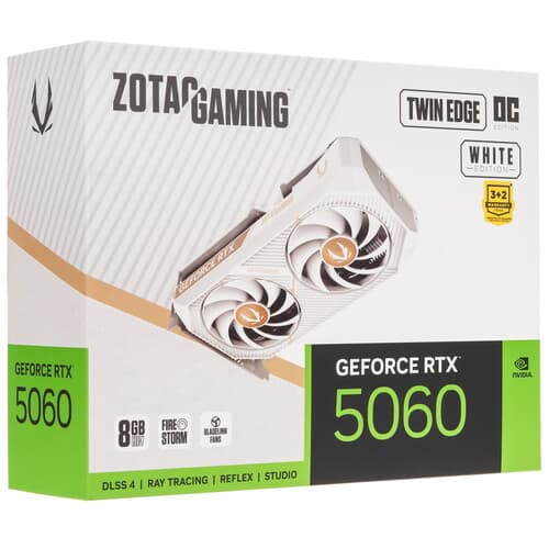Zotac Видеокарта Zotac GeForce RTX 5060 GAMING Twin Edge OC White Edition [ZT-B50600Q-10M], фото 10