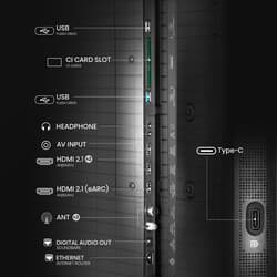 Hisense 65" (165 см) Телевизор Hisense 65U8Q черный, фото 13