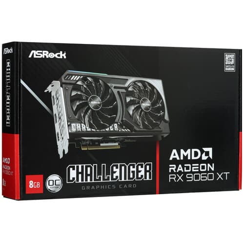 Asrock Видеокарта ASRock AMD Radeon RX 9060 XT Challenger OC [RX9060XT CL 8GO], фото 10