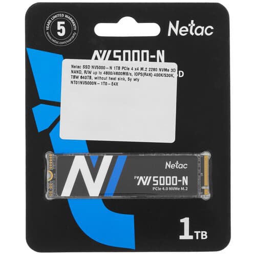 1000 ГБ M.2 NVMe накопитель Netac NV5000-N [NT01NV5000N-1T0-E4X] thumb 1
