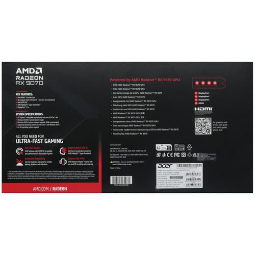 Acer Видеокарта Acer AMD Radeon RX 9070 Predator BiFrost OC White [DP.Z4GWW.P02], фото 9