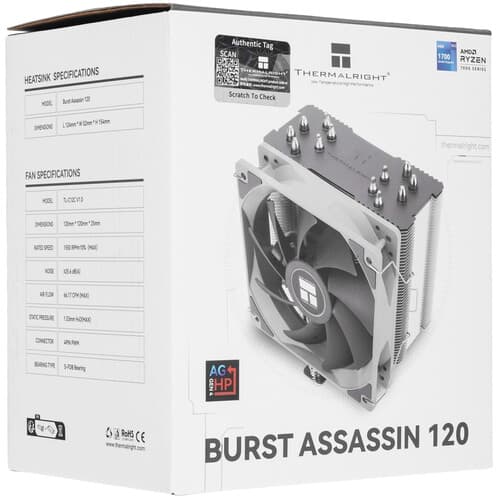 Thermalright Кулер для процессора Thermalright Burst Assassin 120 [BA120] серый, фото 12