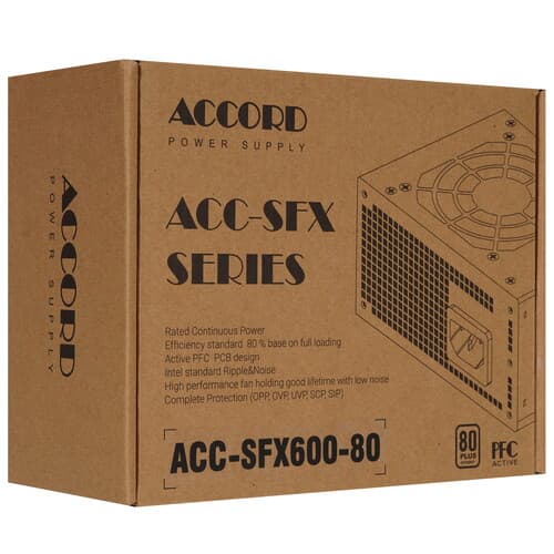 Блок питания Accord ACC-SFX600-80  черный thumb 7