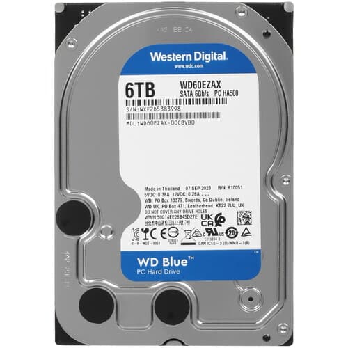 Western Digital 6 ТБ Жесткий диск WD Blue [WD60EZAX]