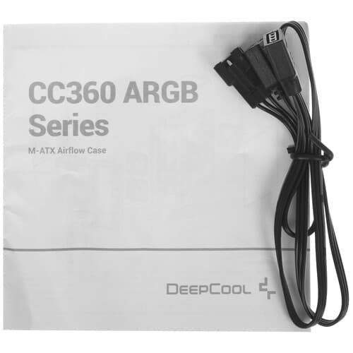 DEEPCOOL Корпус DEEPCOOL CC360 ARGB [R-CC360-BKAPM3-G-1] белый, фото 15