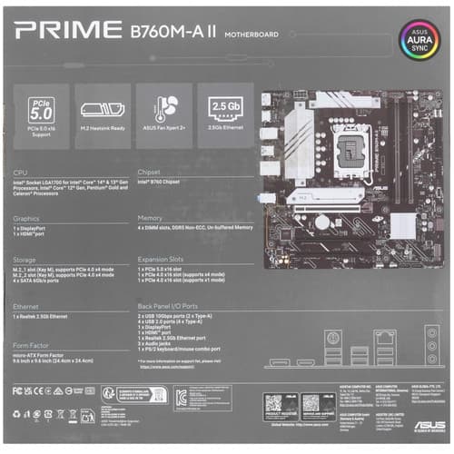 Материнская плата ASUS PRIME B760M-A II-CSM thumb 7