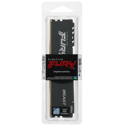 Kingston FURY Оперативная память Kingston FURY Beast Black [KF432C16BB/8] 8 ГБ, фото 3