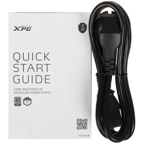 Блок питания ADATA XPG CORE REACTOR II VE 650W [COREREACTORIIVE650G-BKCEU] черный thumb 7