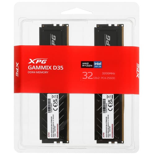 XPG (ADATA) Оперативная память ADATA XPG GAMMIX D35 [AX4U320032G16A-DTBKD35] 64 ГБ, фото 4