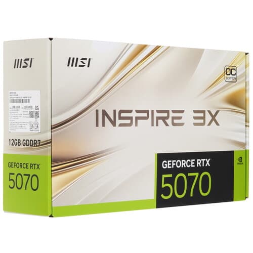 MSI Видеокарта MSI GeForce RTX 5070 INSPIRE 3X OC [RTX 5070 12G INSPIRE 3X OC], фото 9