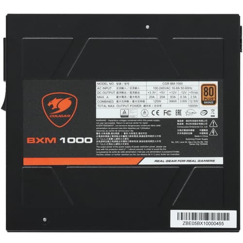 Блок питания Cougar BM-1000 [CGR BM-1000] черный thumb 4