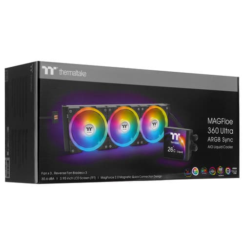 Система охлаждения Thermaltake MAGFloe 360 Ultra ARGB черная thumb 11