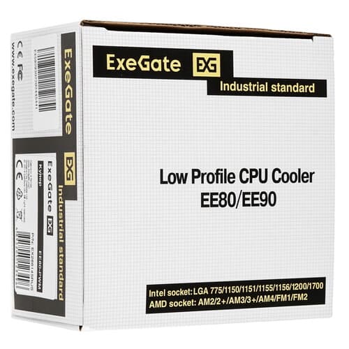 ExeGate Кулер для процессора ExeGate EE80-PWM [EX286145RUS] оранжевый, фото 9
